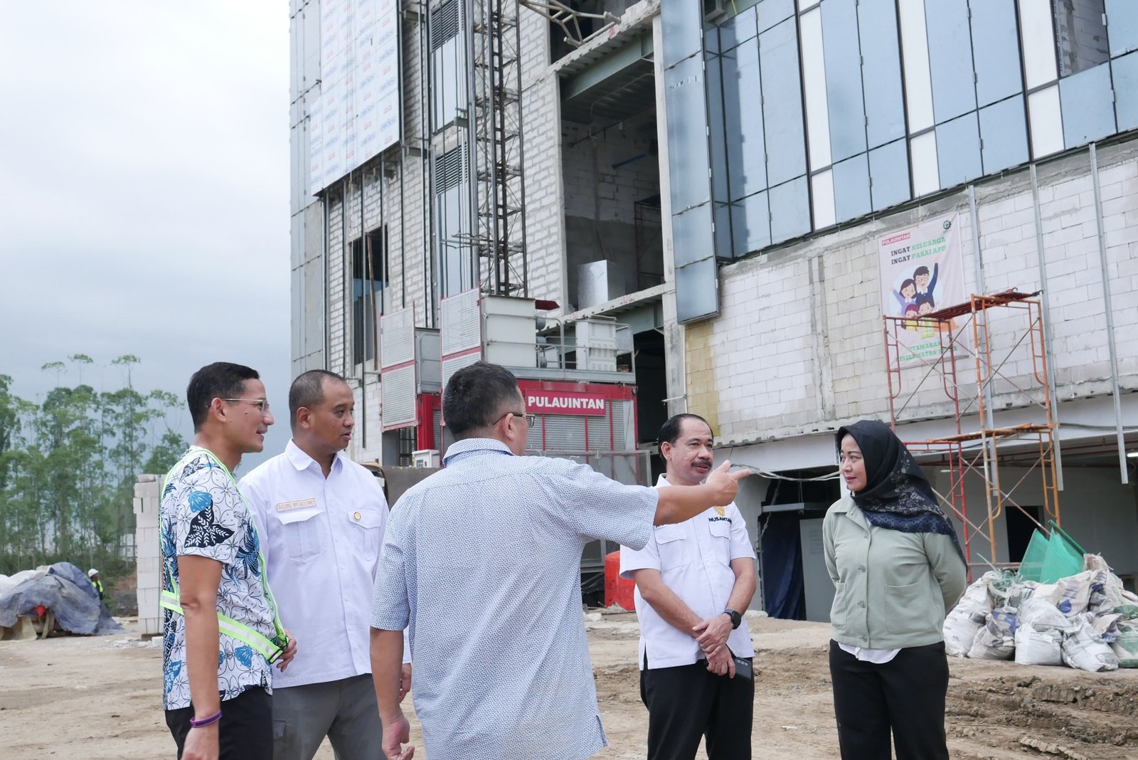 Kunjungan Menteri Parenkraf Sandiaga Uno ke IKN, Selasa (30/4/2024). (ft wan)